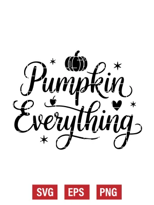 Pumpkin Everything Svg