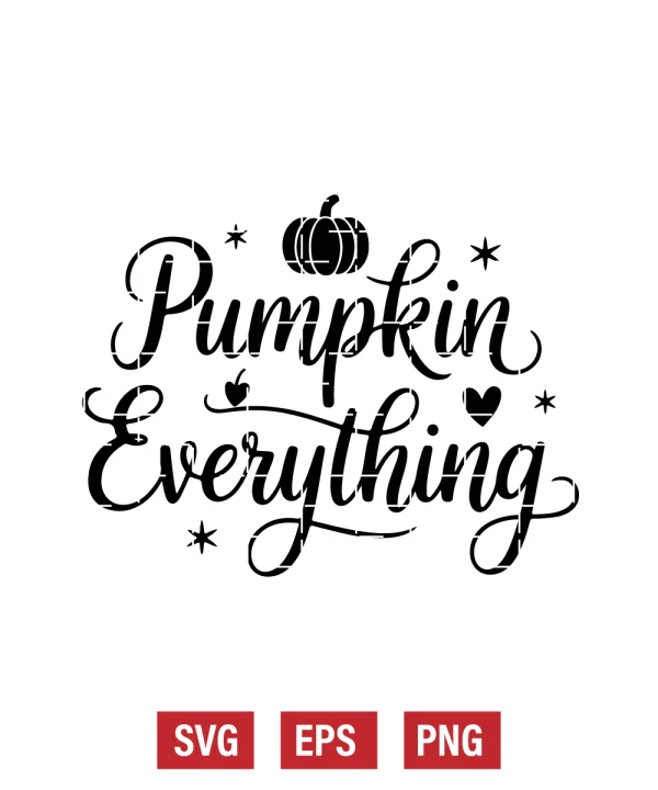 Pumpkin Everything Svg