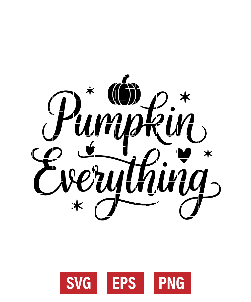 Pumpkin Everything Svg