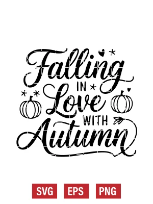 Falling in Love with Autumn Svg