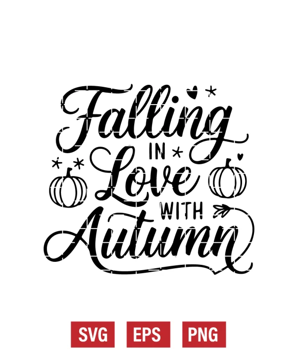 Falling in Love with Autumn Svg