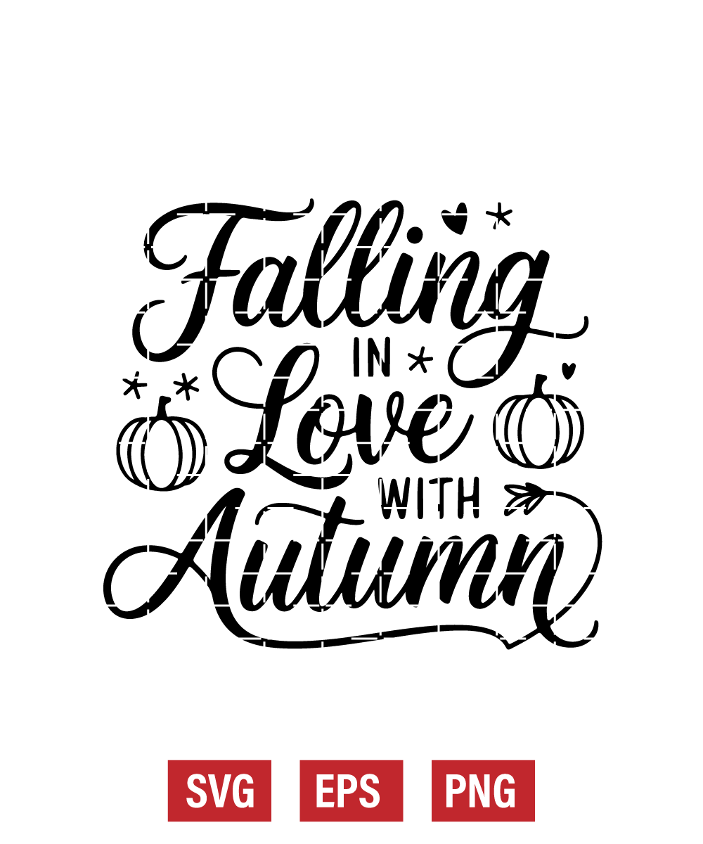 Falling in Love with Autumn Svg