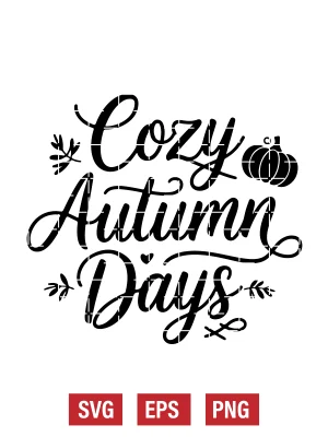 Cozy Autumn Days Svg