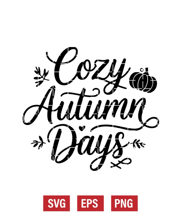 Cozy Autumn Days Svg