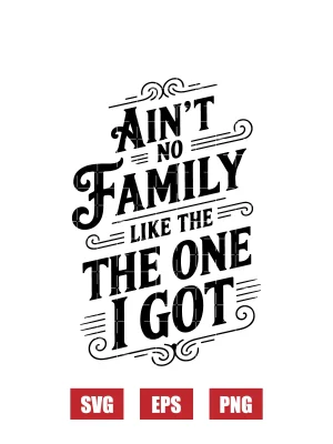 Ain't No Family Like The One I Got Svg