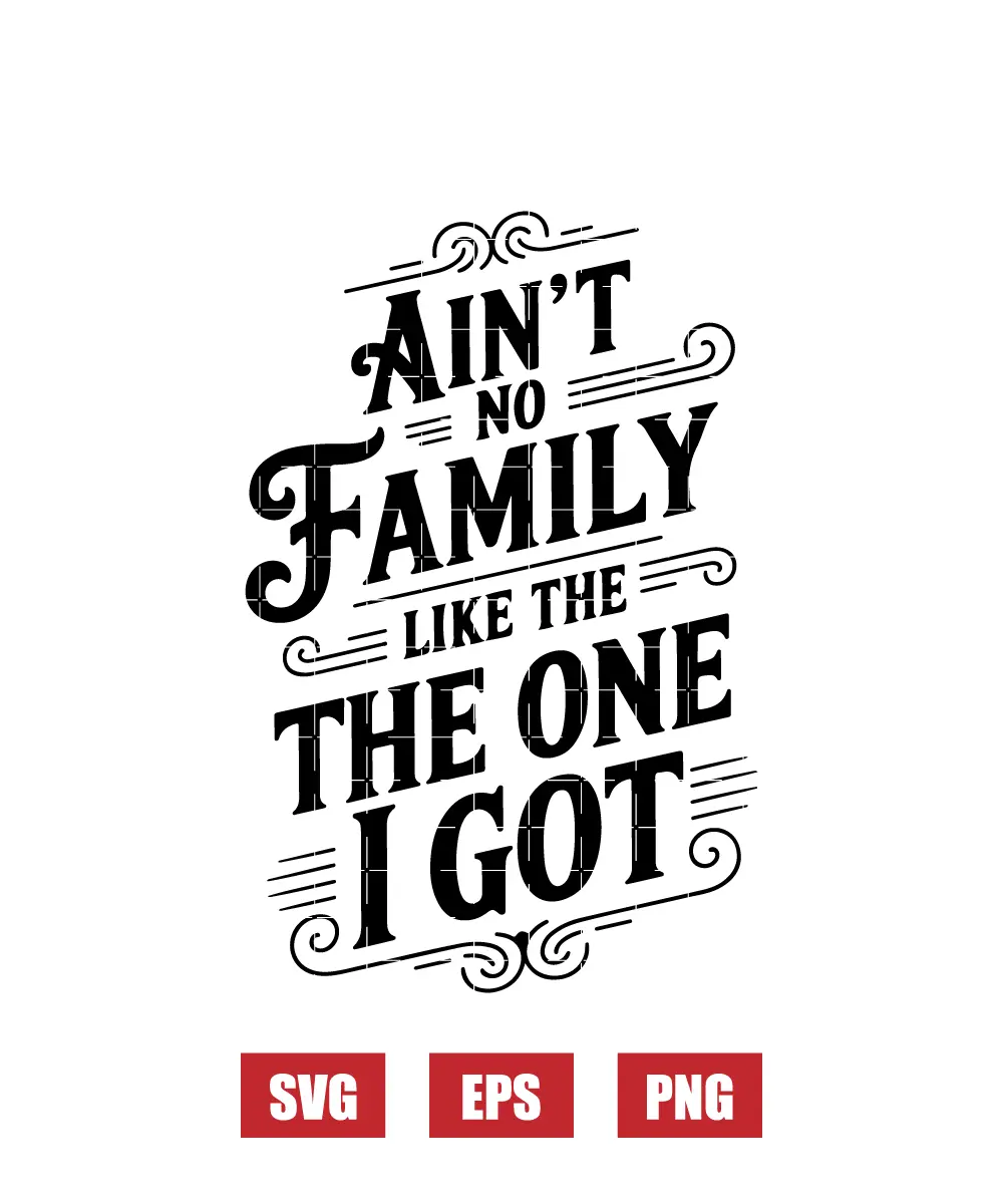 Ain't No Family Like The One I Got Svg