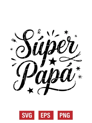 Súper Papá Svg