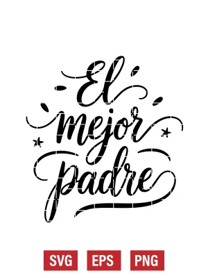 El Mejor Padre Svg