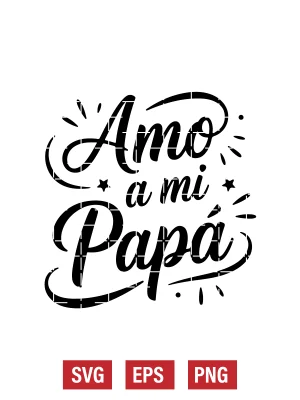 Amo A Mi Papá Svg