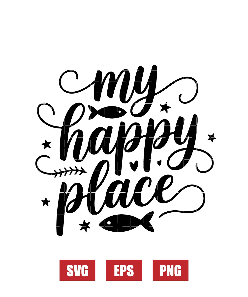 My Happy Place Svg