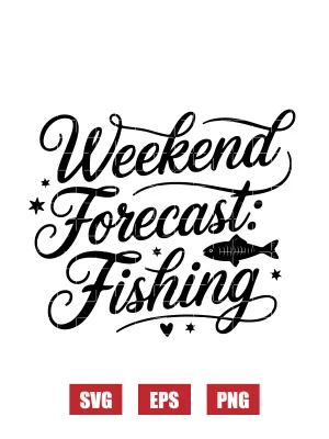 Weekend Forecast: Fishing Svg