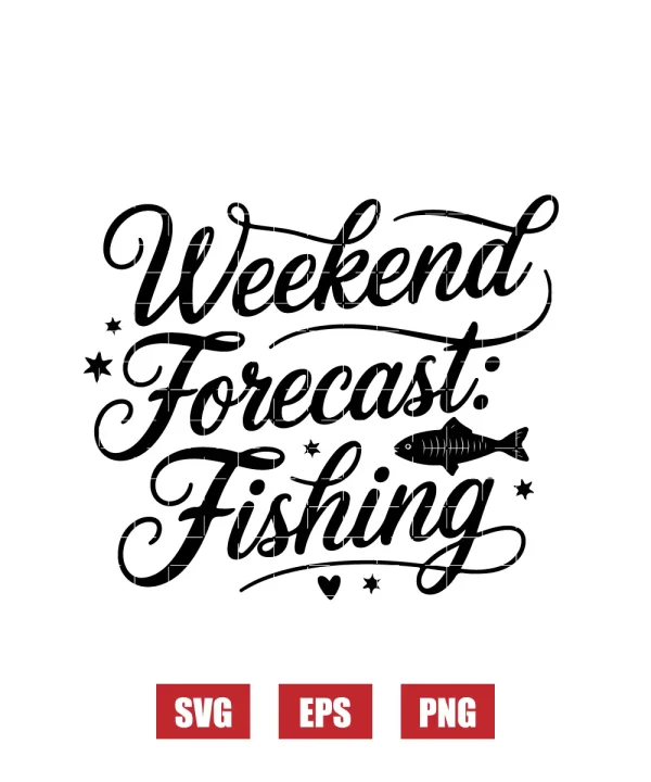 Weekend Forecast: Fishing Svg