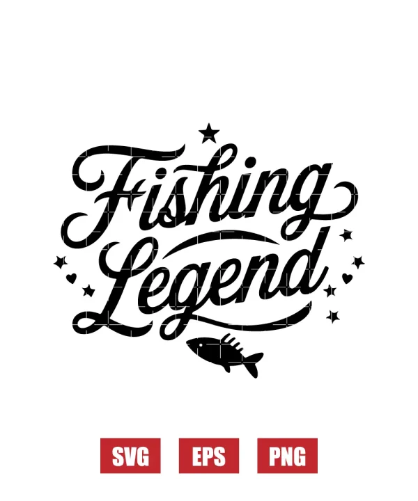 Fishing Legend Svg