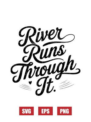 River Runs Through It Svg
