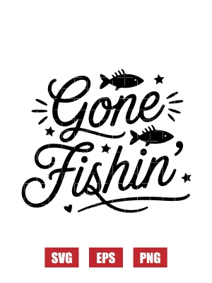 Gone Fishin' Svg