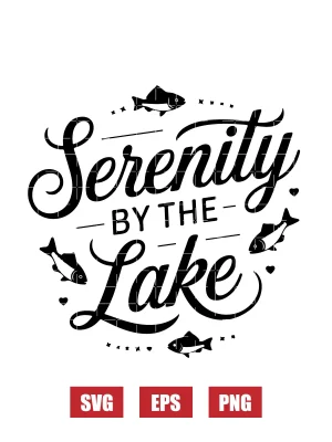Serenity by the Lake Svg