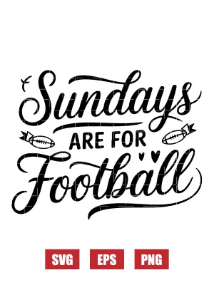 Sundays Are for Football Svg
