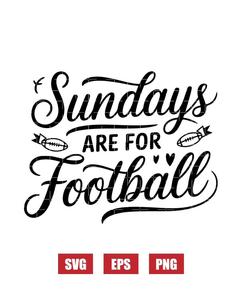 Sundays Are for Football Svg