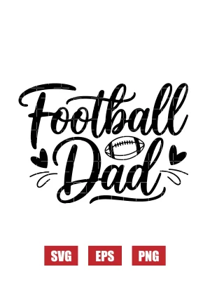 Football Dad Svg