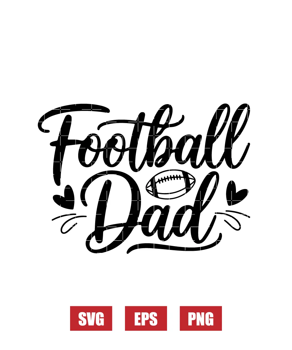 Football Dad Svg