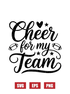 Cheer for My Team Svg