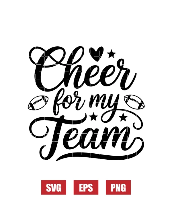 Cheer for My Team Svg