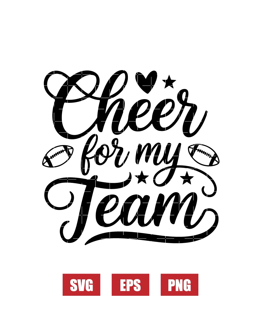 Cheer for My Team Svg