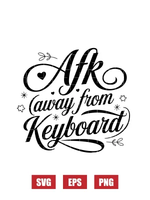 AFK (Away From Keyboard) Svg