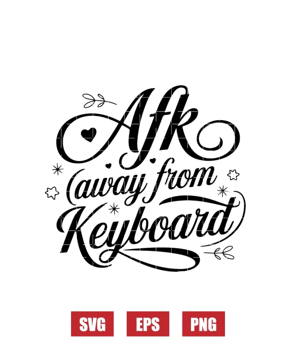 AFK (Away From Keyboard) Svg