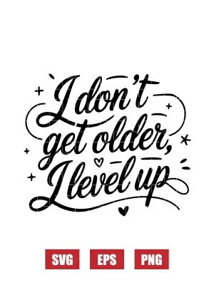 I Don't Get Older, I Level Up Svg