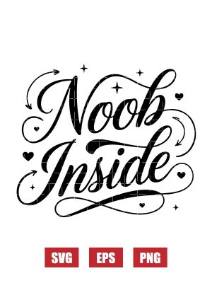 Noob Inside Svg