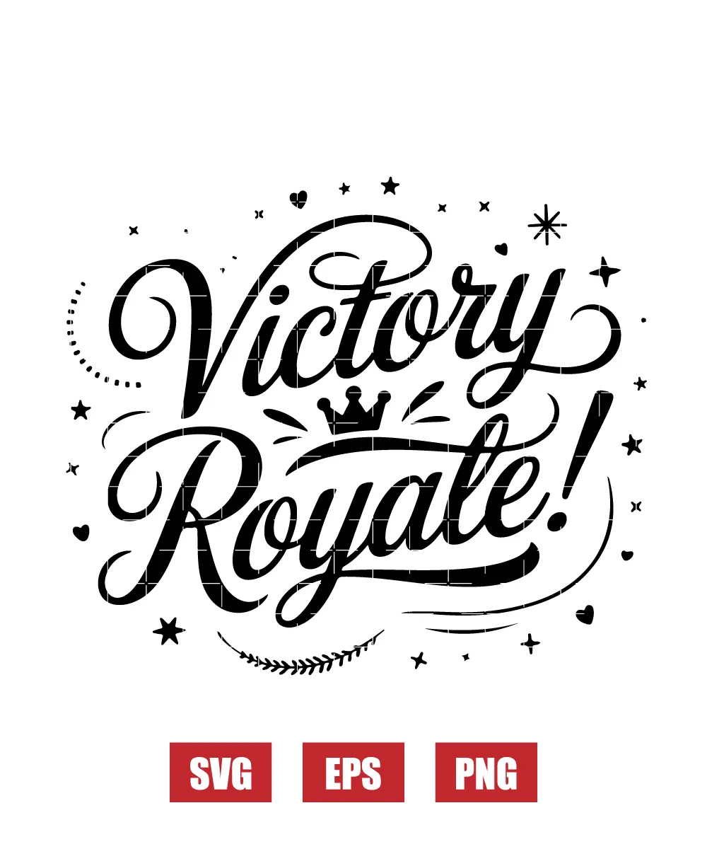 Victory Royale! Svg