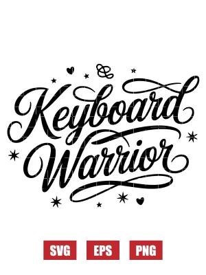 Keyboard Warrior Svg
