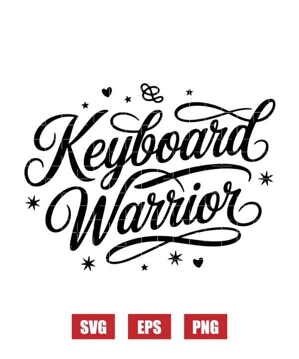 Keyboard Warrior Svg