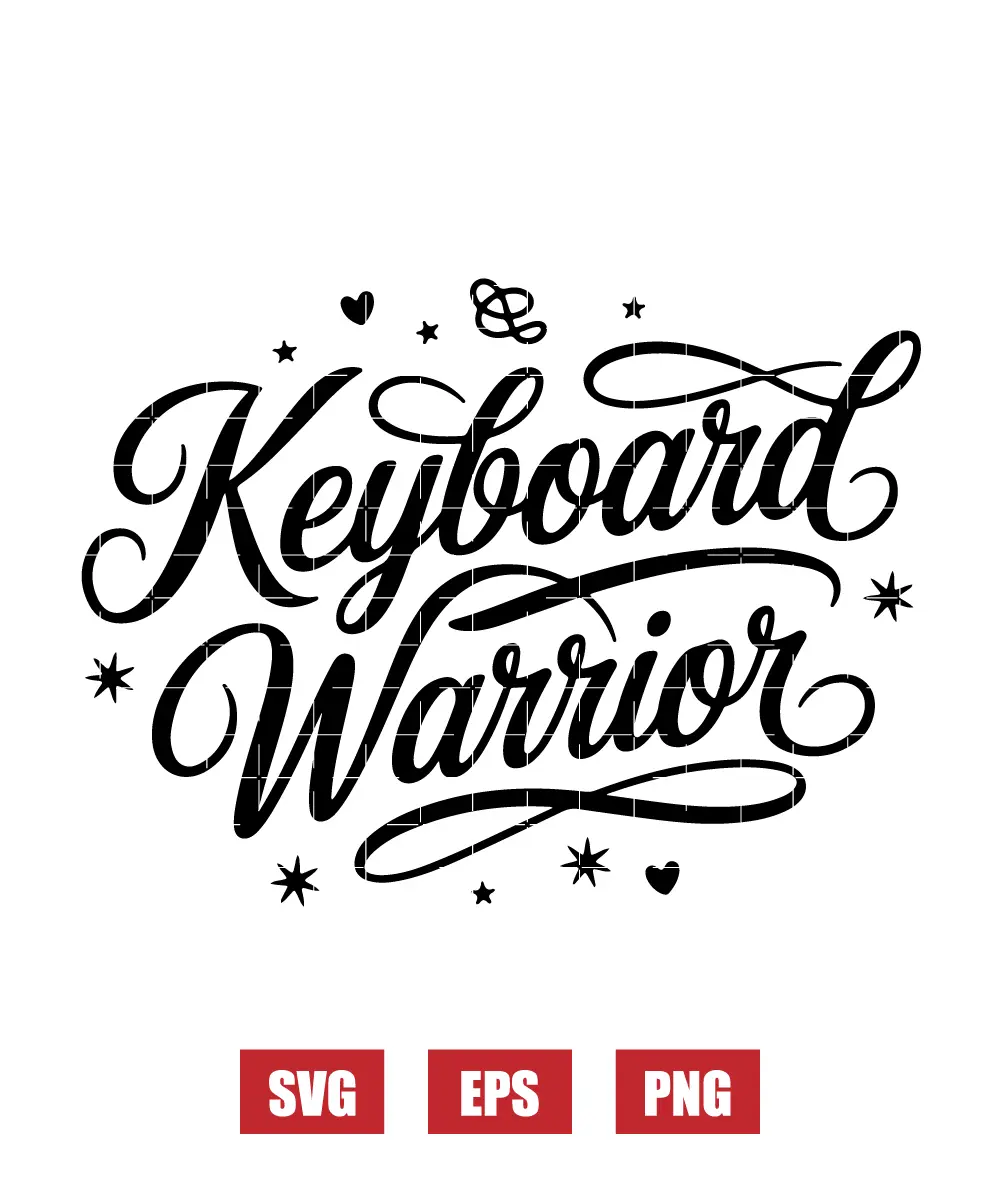 Keyboard Warrior Svg