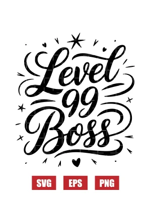 Level 99 Boss Svg