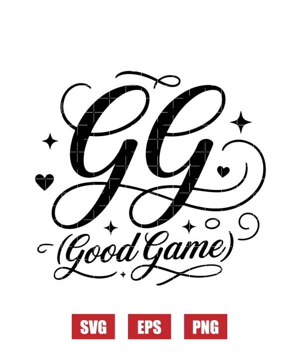 GG (Good Game) Svg