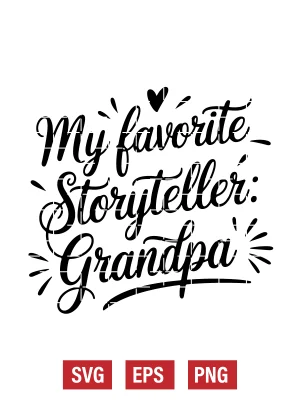 My Favorite Storyteller: Grandpa Svg