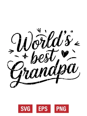 World’s Best Grandpa Svg