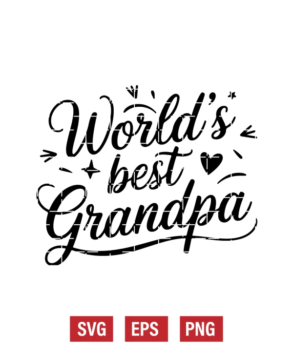 World’s Best Grandpa Svg