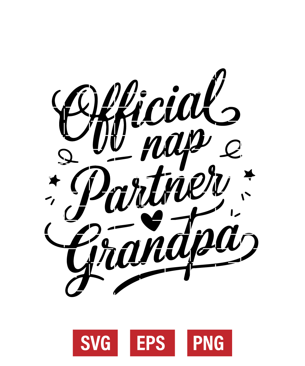 Official Nap Partner – Grandpa Svg