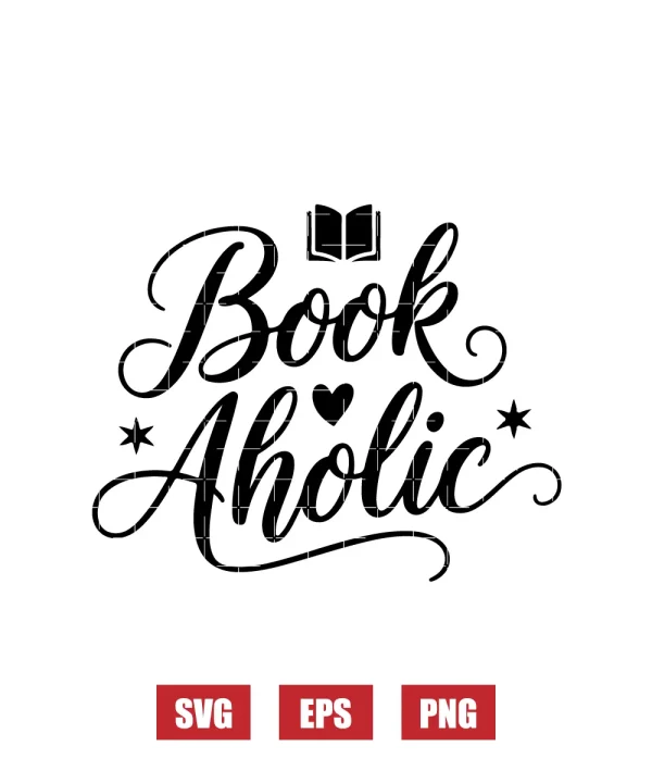 Book Aholic Svg