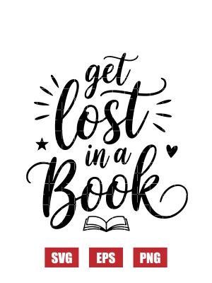 Get Lost In A Book Svg