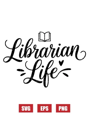 Librarian Life Svg
