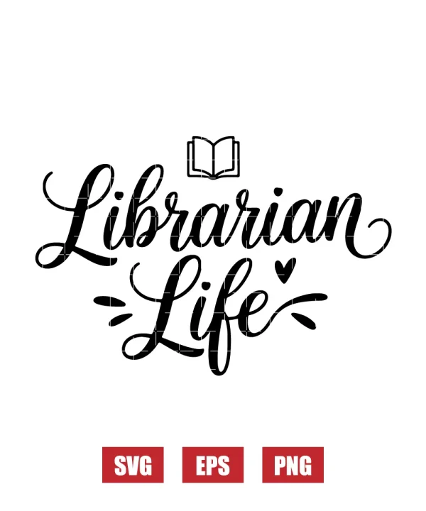 Librarian Life Svg