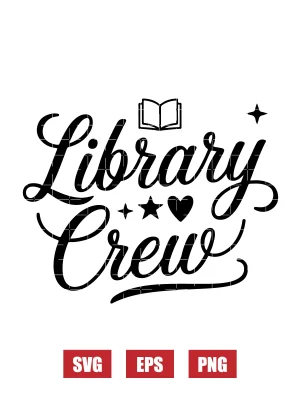 Library Crew Svg