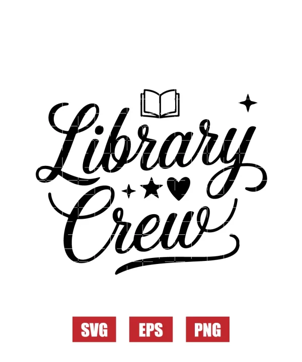 Library Crew Svg