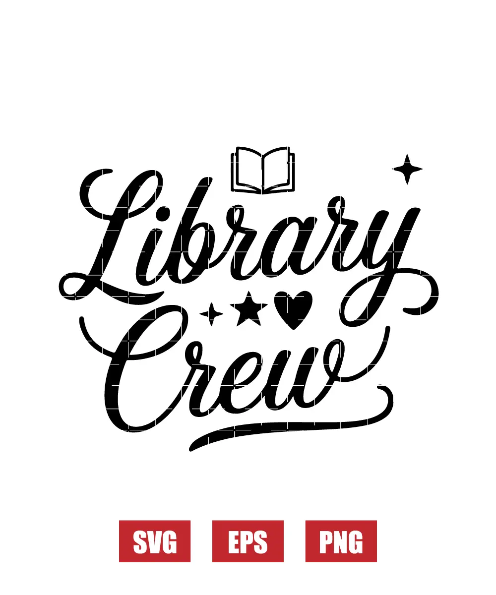 Library Crew Svg
