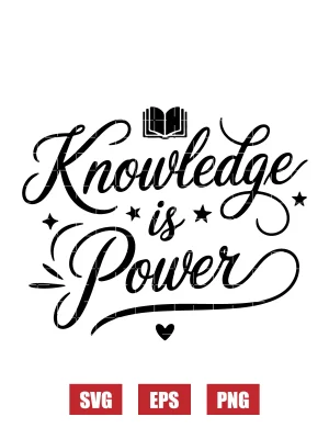 Knowledge Is Power Svg