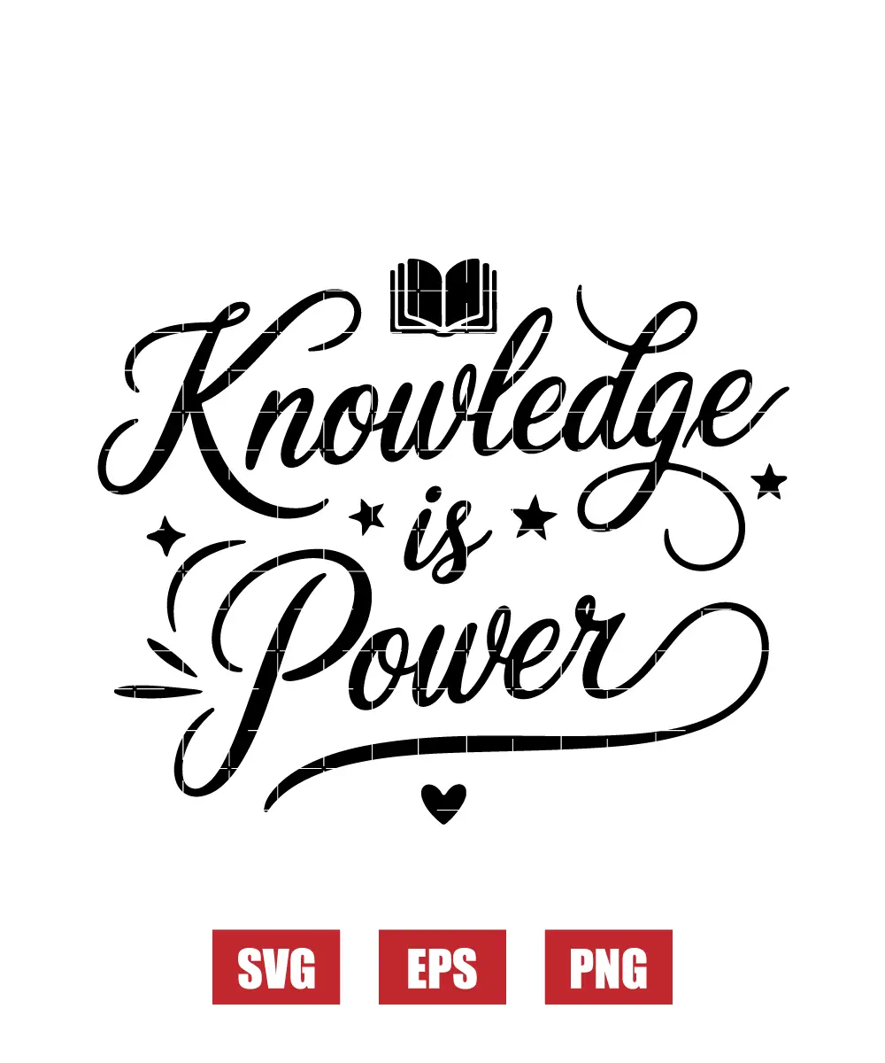 Knowledge Is Power Svg